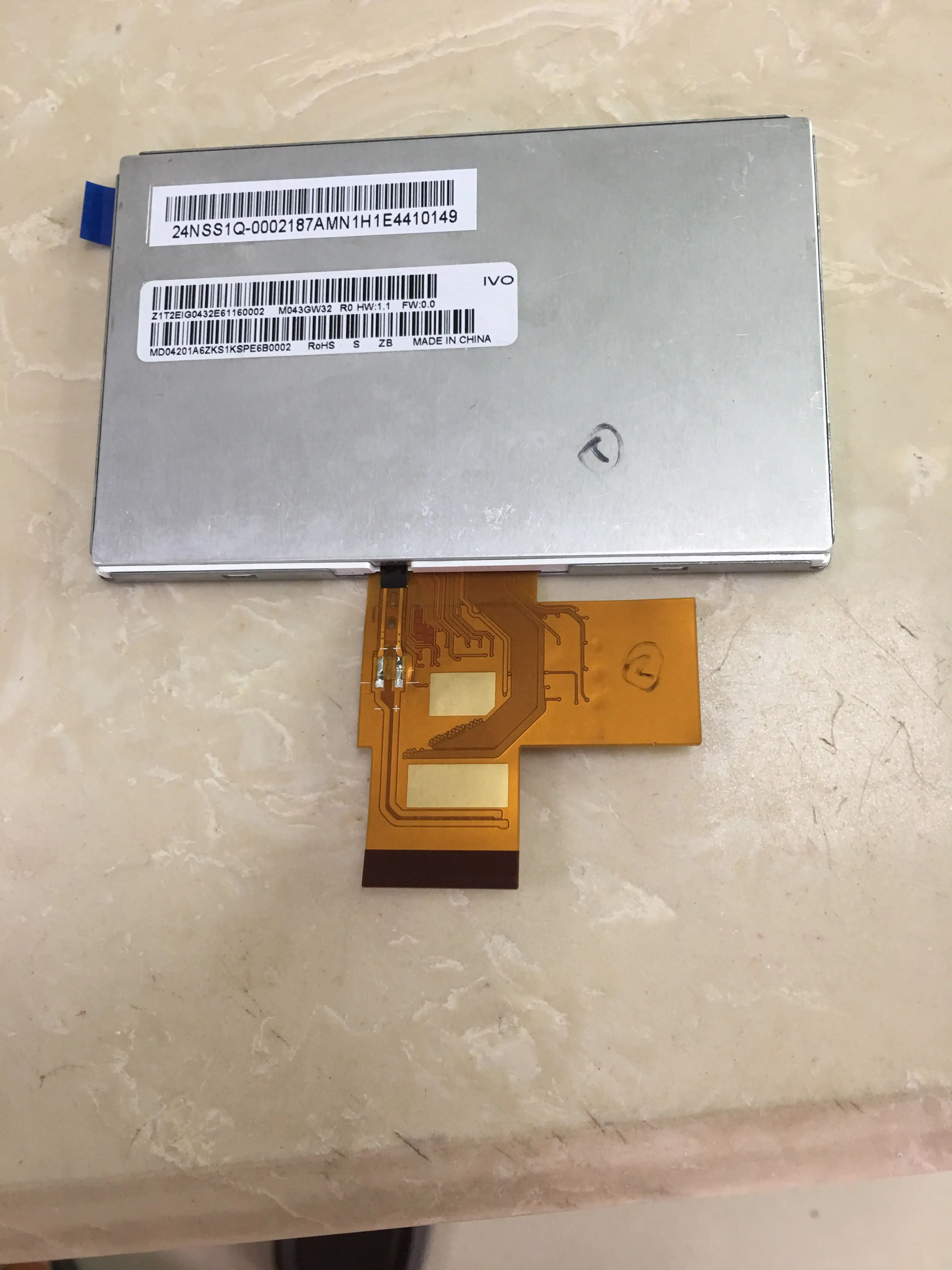 Écran LCD R0 de 4.3 pouces, panneau d'affichage, livraison gratuite