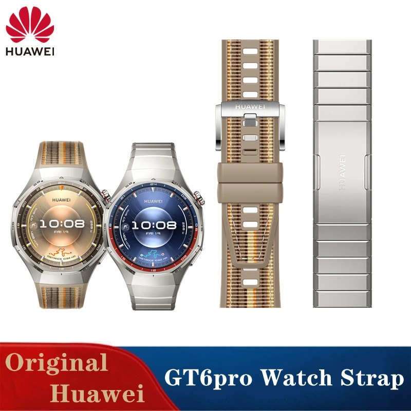 �y�Z�[�����z�I���W�i��HUAWEI WATCH GT6 Pro �u���E���i�C�����ƃt�b�f�S�������X�g���b�v GT 6 pro �`�^���u���X���b�g