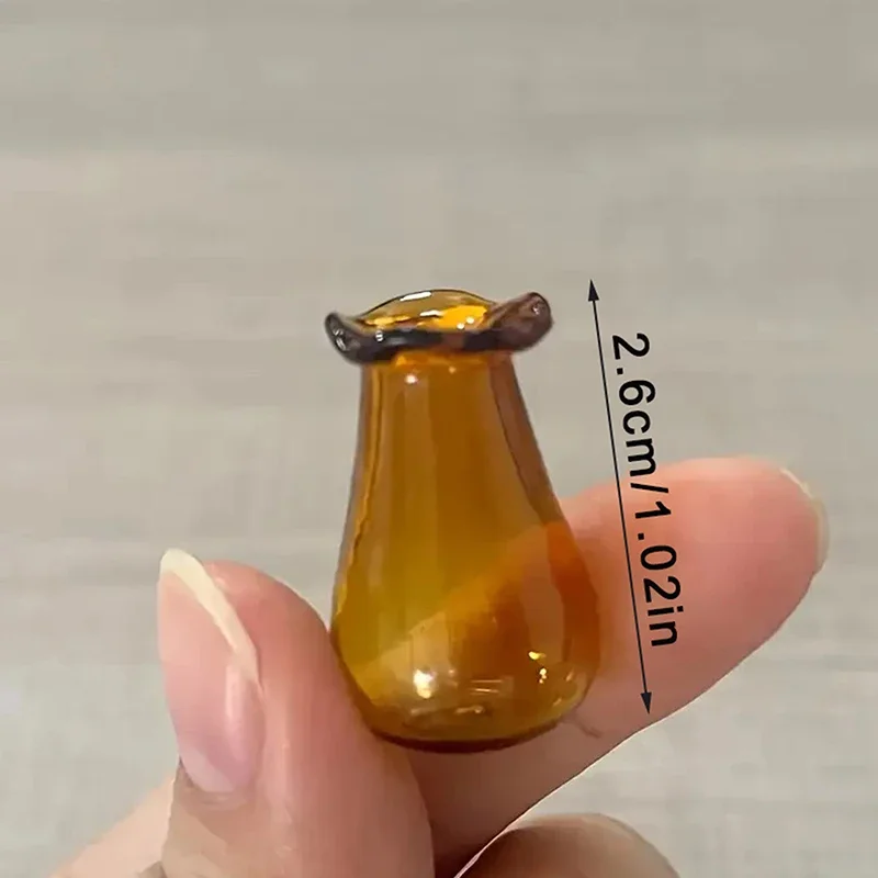 2 قطعة المزهريات الصغيرة شعيرات القطط الزجاجية حامل شعيرات الزهور المصغرة عقد شعيرات القط أو الزهور الصغيرة ديكور المنزل #6