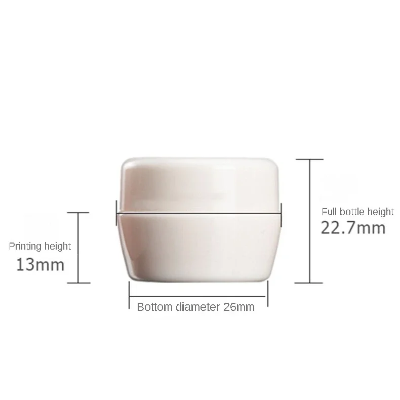 20/50/100/200PCS/Lot 5g Mushroom Face Cream Box Plastic PP Bottle Trial Sample Cosmetics Packaging Separate Bottles Wholesale