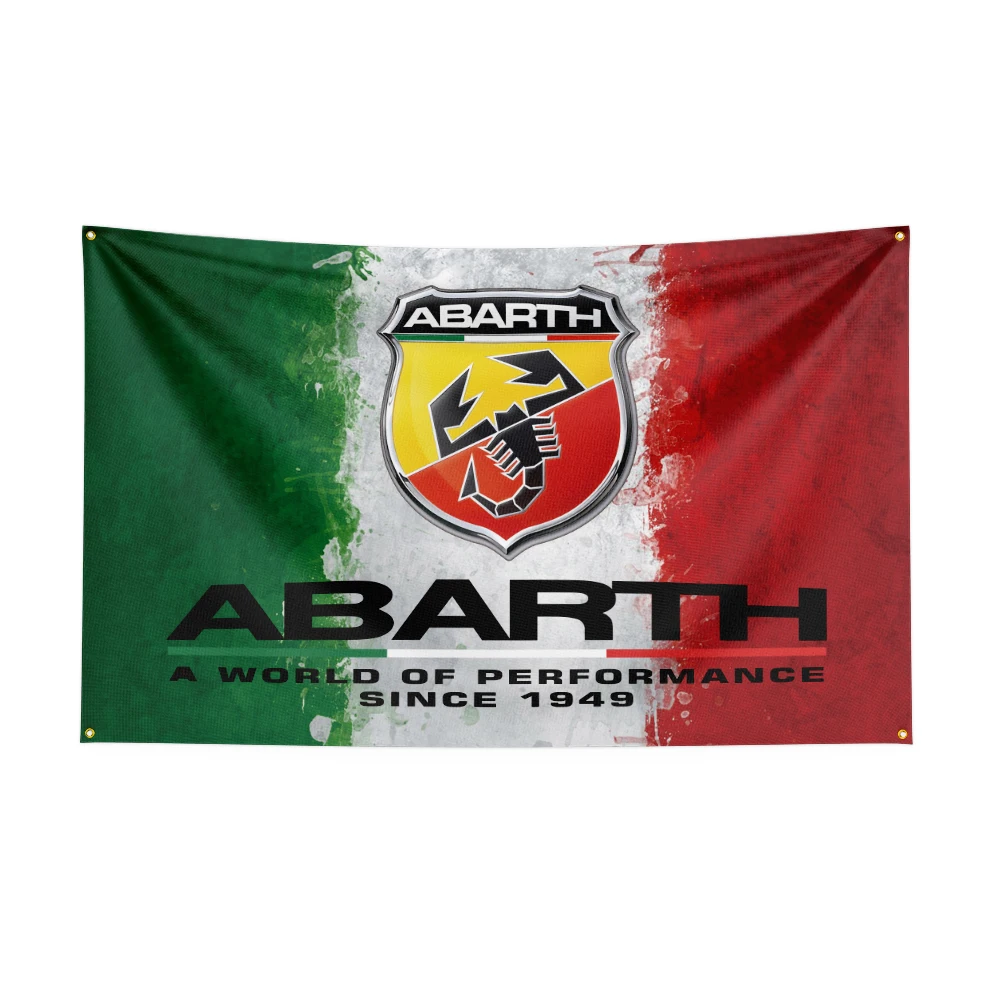 3x5 Ft Abarths Racing car Flag for Decor