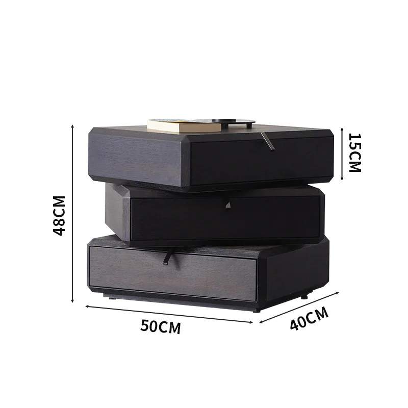 

Rotating cabinet, bedside table, simple, modern, bedroom, bedside, light luxury, high-end