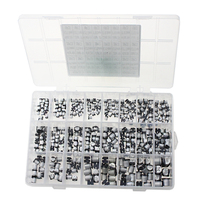 400PCS capacitor kit Aluminum Electrolytic SMD condensadores electrolíticos 1uF~1000uF 6.3V-50V 24Value with box kit de reparac