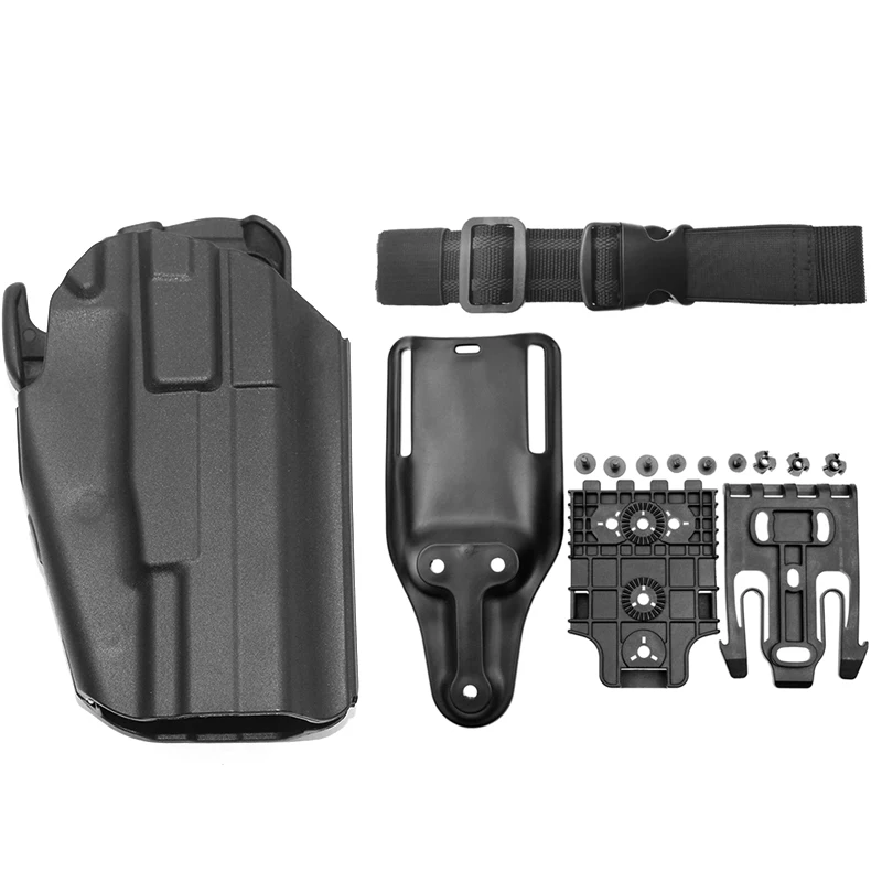 579 GLS Pro-Fit Holster for WALTHER PPQ M2 9/40 HK45 Glock 17 19 with QLS 19 22 Quick Locking System/Leg Platform Tactical Case