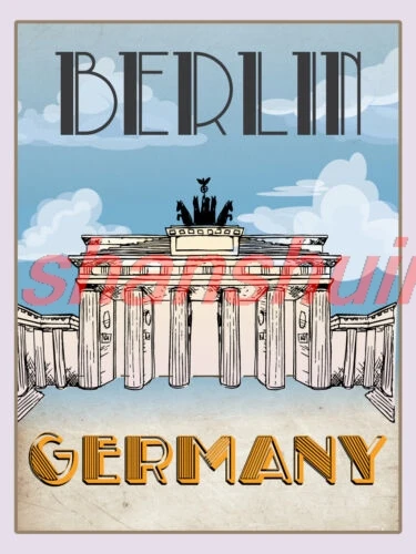 SHANSHUI Berlin Germany Vintage Retro Metal Sign 1pc