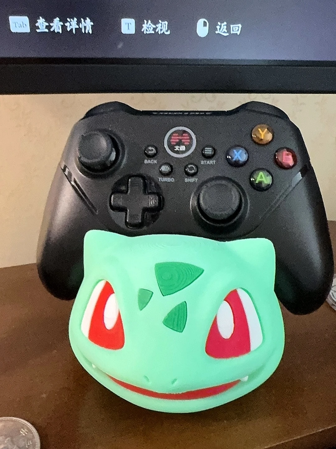 Support universel de contrôleur de jeu d'animation Squirtle Bulbasaur pour Ps5 Xbox Switch2, accessoires périphériques, modèle d'ornement de Base, jouet