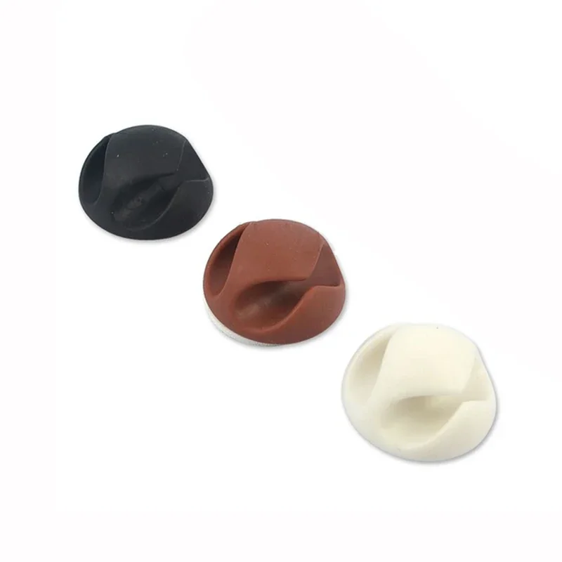 사무실 클립 케이블 와인더 드롭 와이어 타이 픽서 거치대, 정리함 블랙 클립