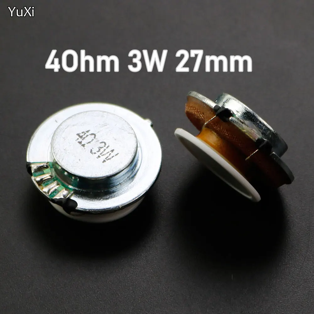 YUXI 2PCS 27MM 4 Ohms 3 Watt Resonance Vibration Mini Speaker Stereo Speaker Vibration Speaker Vbro Speaker 4R 3W