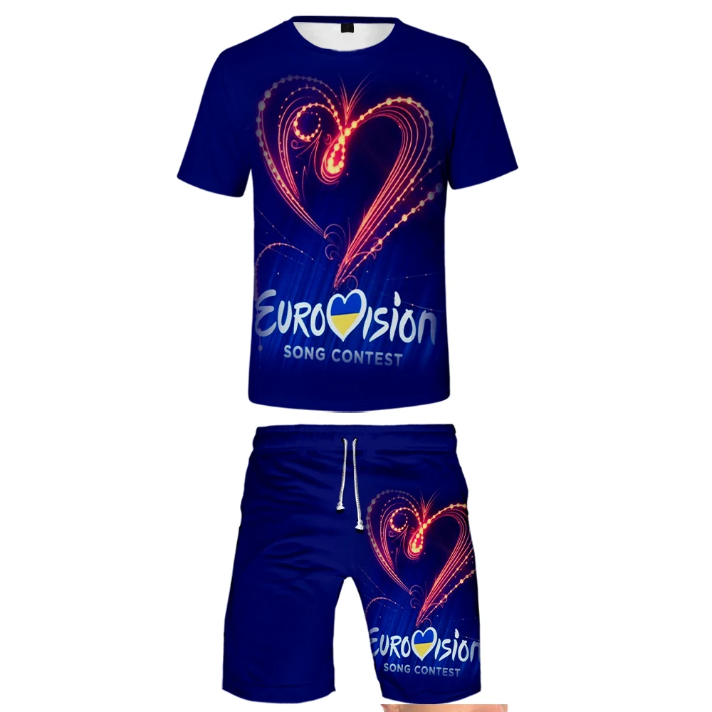 loreen  2023 New EUROVISION SONG CONTEST Printed novely music fans casual sets Graphic Tops Short Sleeve Tees