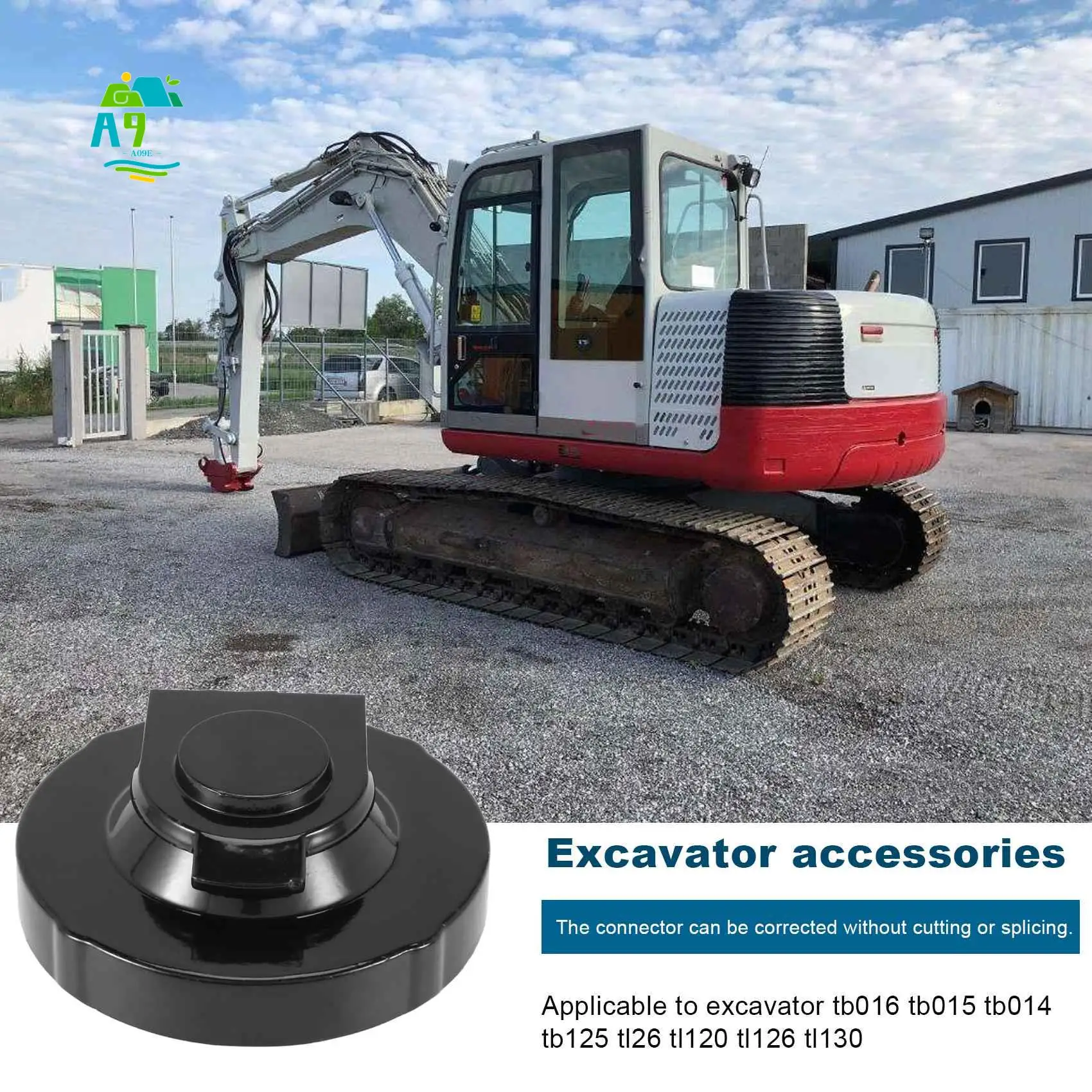 A09E-Excavator Fuel Tank Cap With 2 Keys For Takeuchi Excavator Track Loader Excavator Accessories 15521-00500