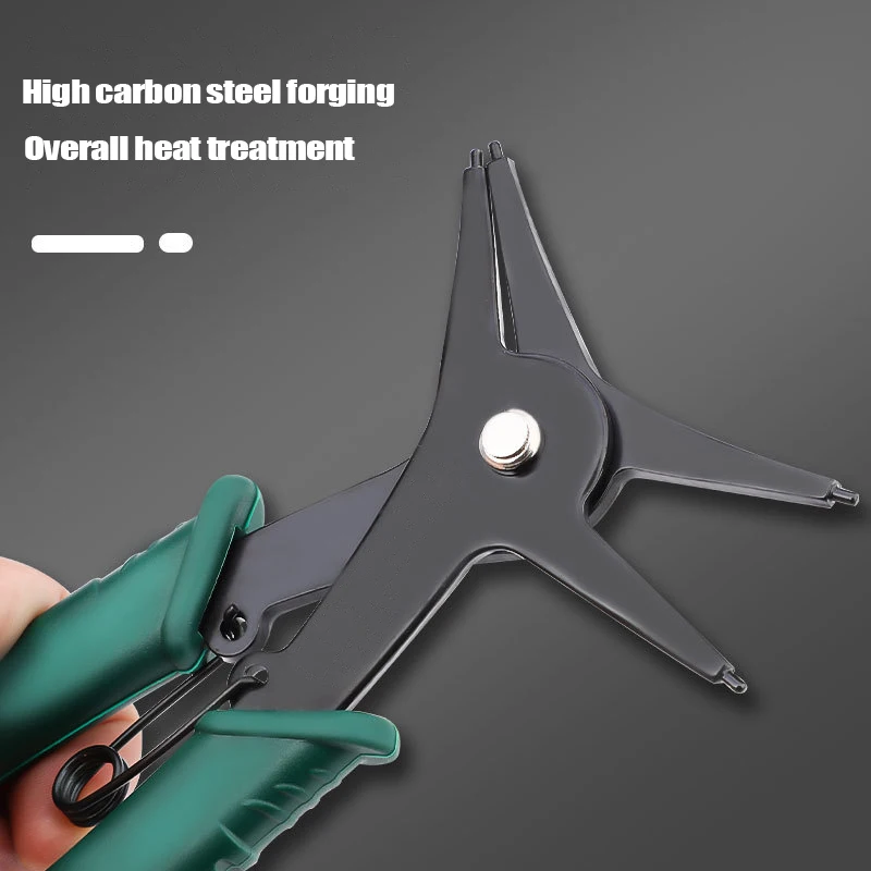 Alicate de anel de pressão 2 em 1, tipo 4 vias, alicate multifuncional, ferramenta manual profissional