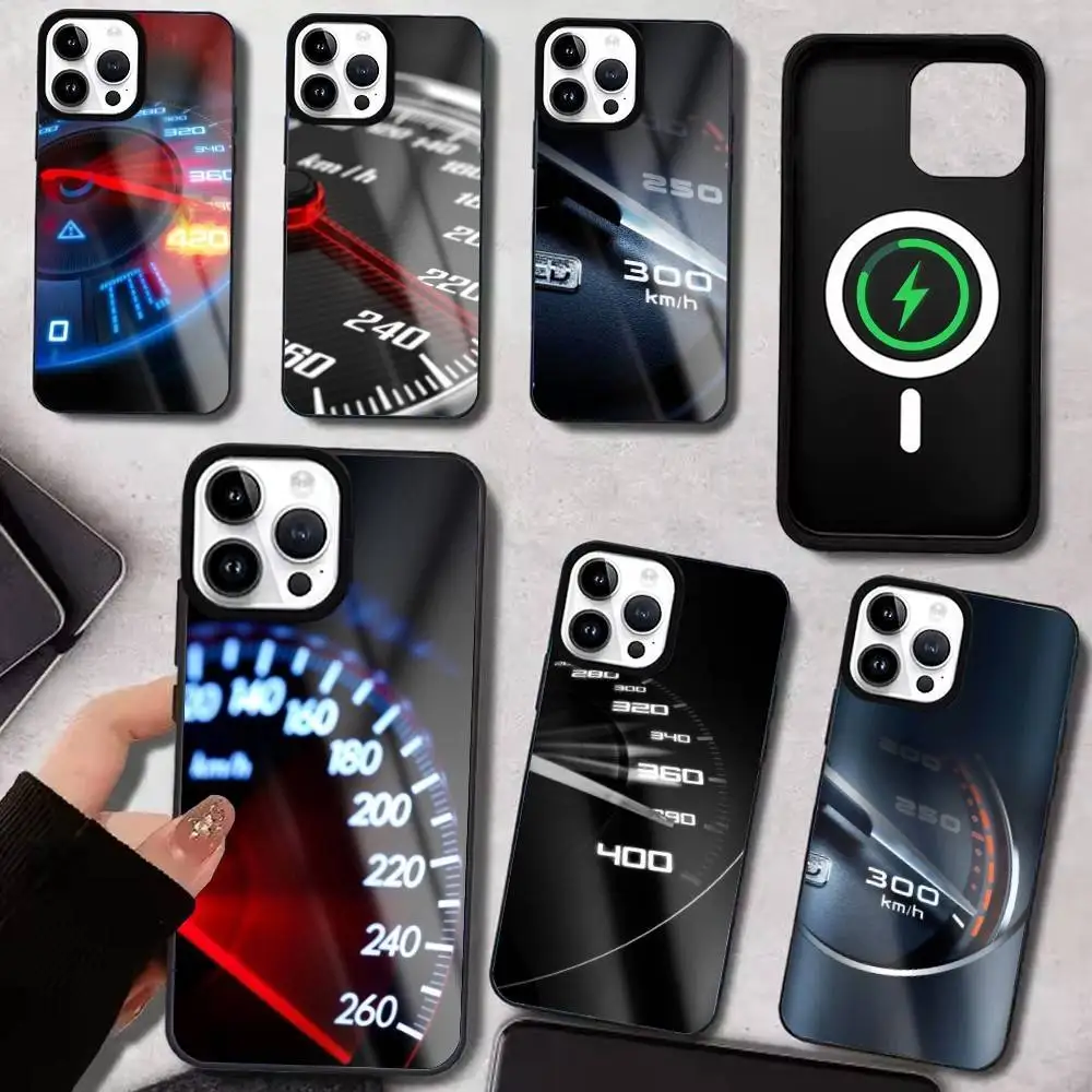 

Sports Car Dashboard Phone Case For iPhone17,16,15,14,13,12,11 Plus,Pro Max Magnetic For Magsafe Wireless Charging