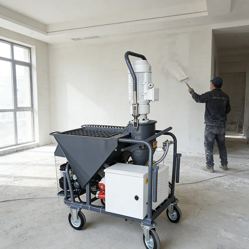 

Customized Gypsum Mortar Spraying Machine Wall Plaster Machine Cement Spray Pump Tools for Indoor Outdoor Wall Decoration