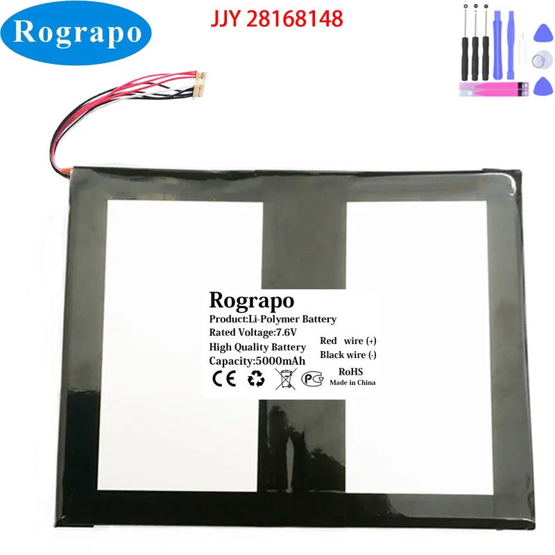 

New 7.6V 5000mAh JJY 28168148 Tablet PC Battery 10 PIN 8 Wires Plug