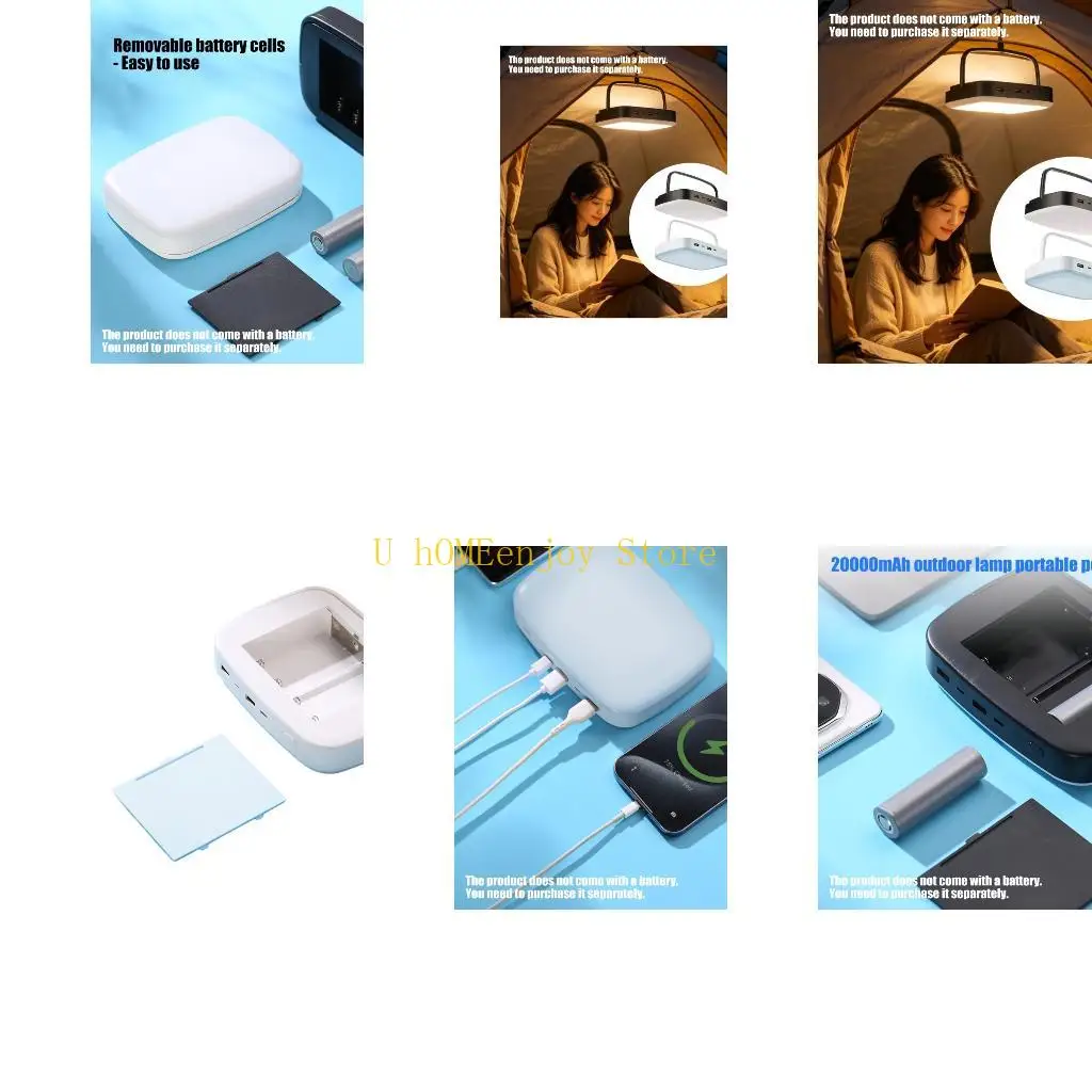 

B0KF 4Slot 21700 Battery Case For LED Outdoor Light ABS Shell Housing Durability And Portability For Nighttime Activity
