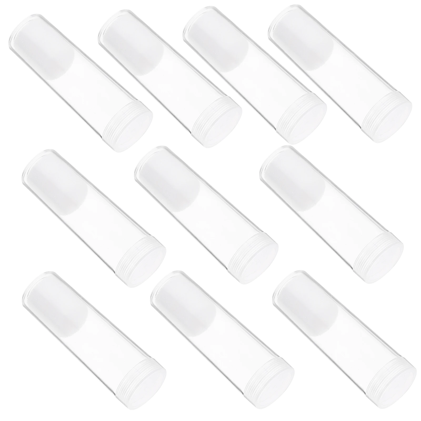 

10 Pcs Coin Storage Box 31mm Tubes Clear Display Holders for Collectors Coin Protection Container Safe Key