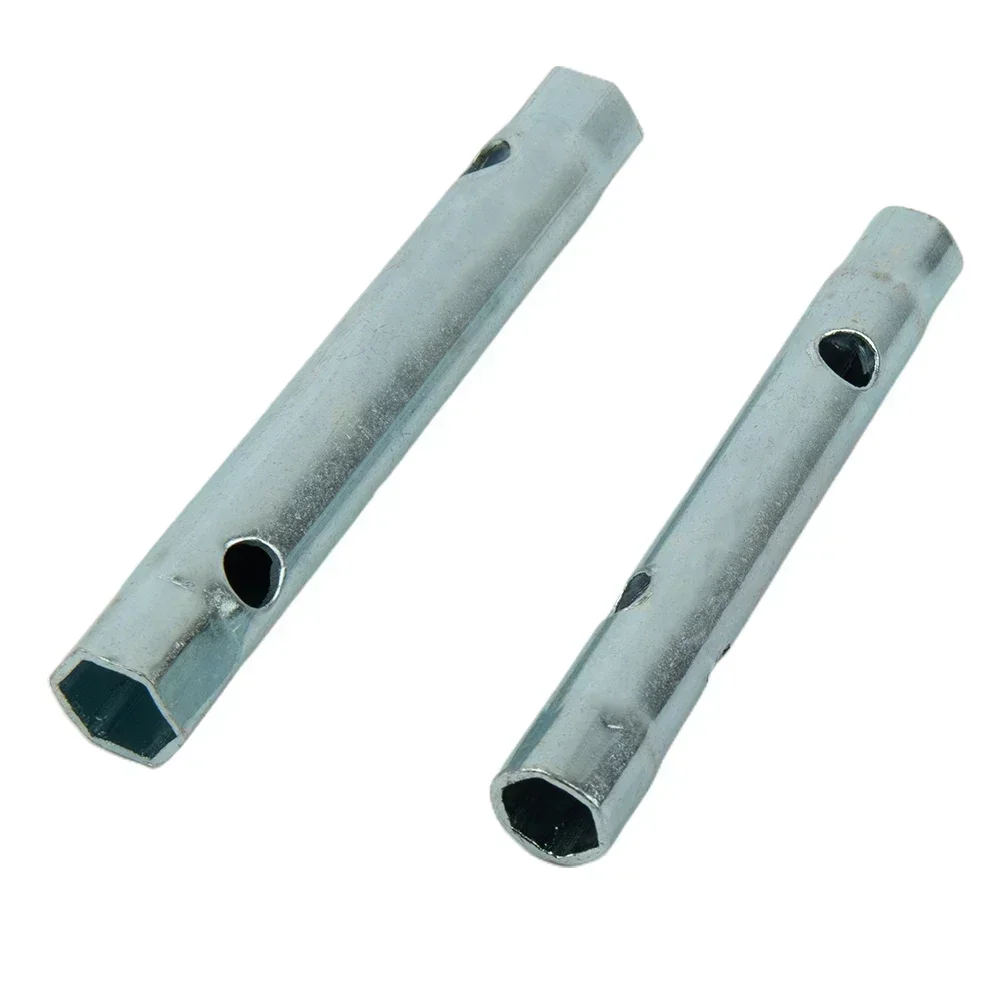 6 шт., 8-17 мм, метрический трубчатый коробочный ключ, набор трубчатых искровых ключей, стальной двусторонний гаечный ключ для автомобильных инструментов для ремонта сантехники