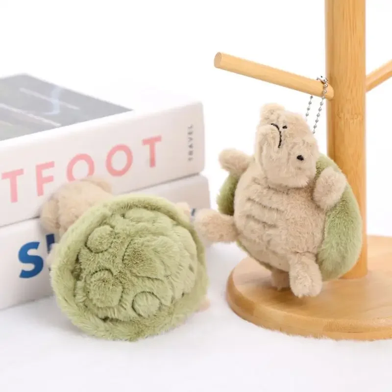 

Cute Plush Turtle Toy Vibrant Soft Green Tortoise Perfect Gift For Room Decor Creative Doll Keychain Charm
