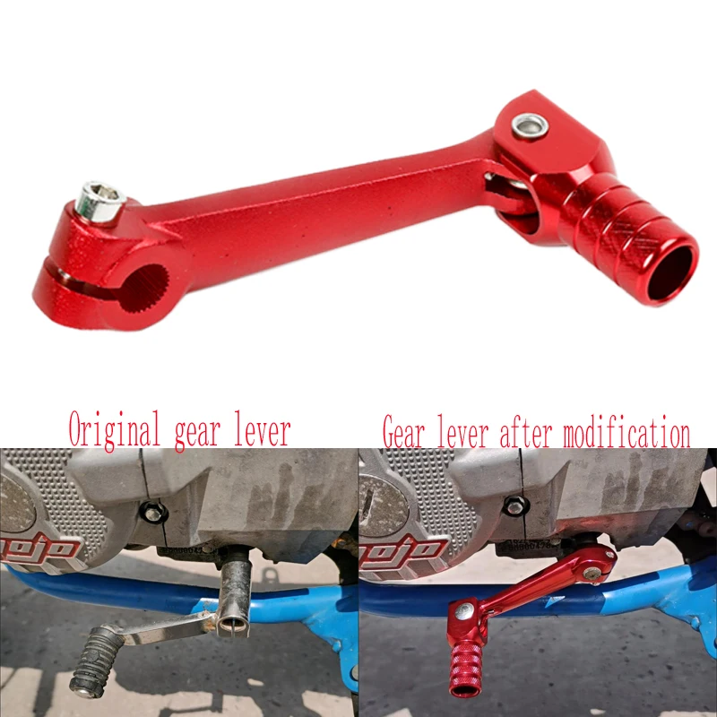 دراجة نارية CNC والعتاد رافعة تحول مناسبة ل CB 50 100 150 200 250 ZONGSHEN NC250 450 محرك دراجة الطرق غير الممهدة والعتاد التحكم رافعة #1