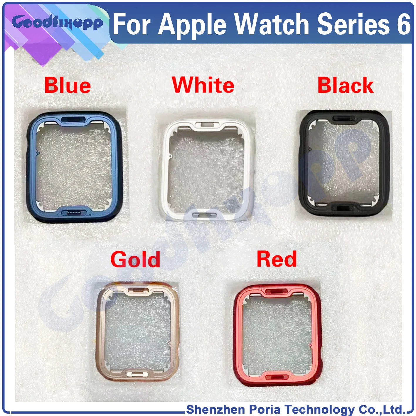 For Apple Watch Series 6 40mm 44mm Media Case Middle LCD Screen Bracket Bezel Support For Apple Watch Series6 S6 Front Frame