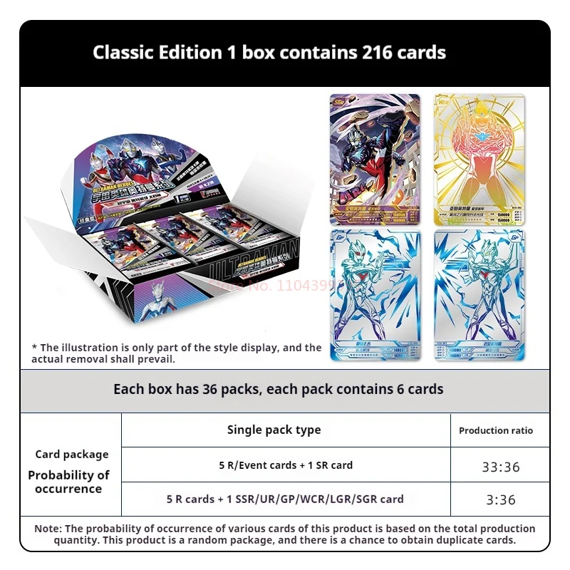 KAYOU Original Ultraman serie completa paquete de refuerzo de tarjetas figura de Anime tarjetas de colección raras tarjeta Flash juguete para regalo de niños