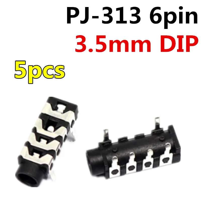 3.5mm headphone jack 3F07 PJ-313 PJ313D PJ-392 PJ327 PJ-359 PJ325 PJ342 audio plug Audio video female Socket Stereo dual channel