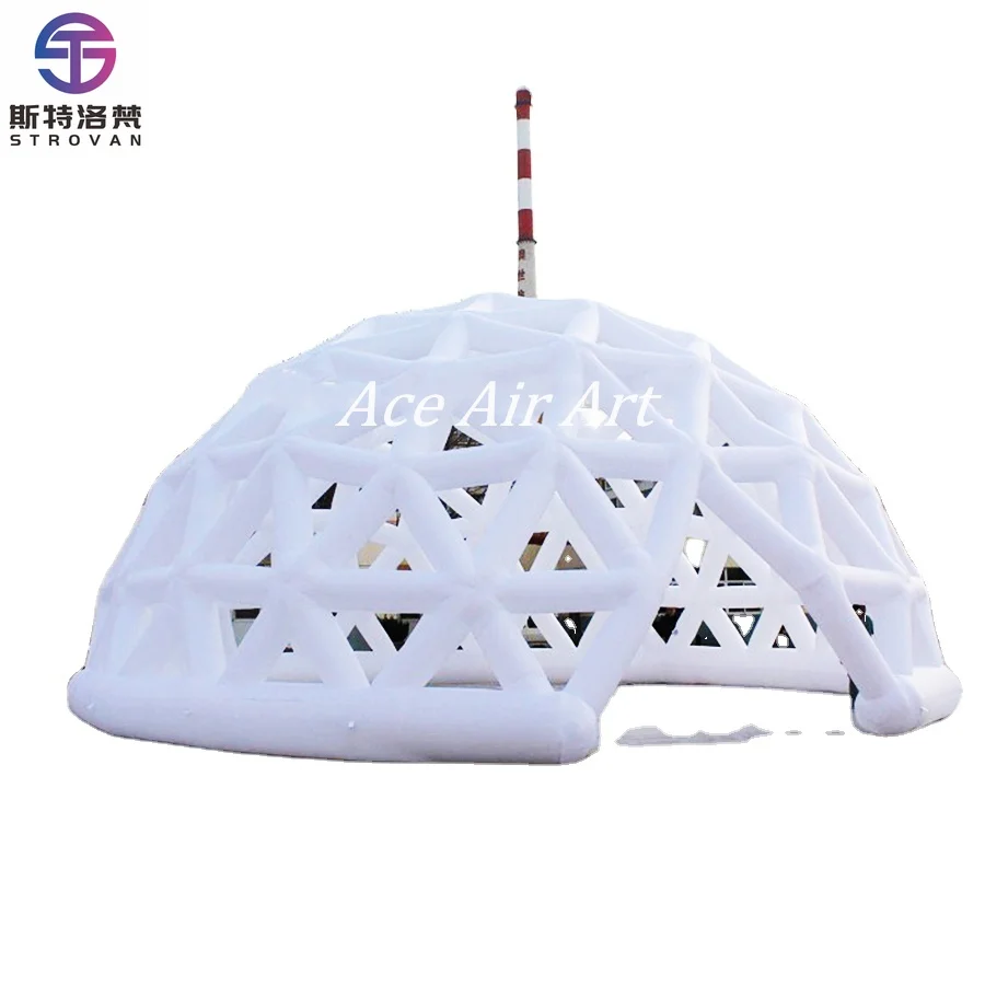 

STLF Commercial Inflatable Tent, White Color Inflatable Pipe Model Dome for Commercials and Exhibitions
