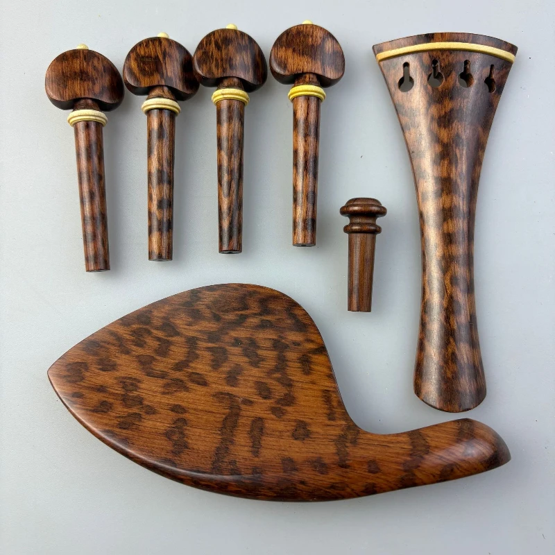 

High-grade serpentine wood accessories, violin accessories, serpentine wood gills, pallets, chord tail buttons
