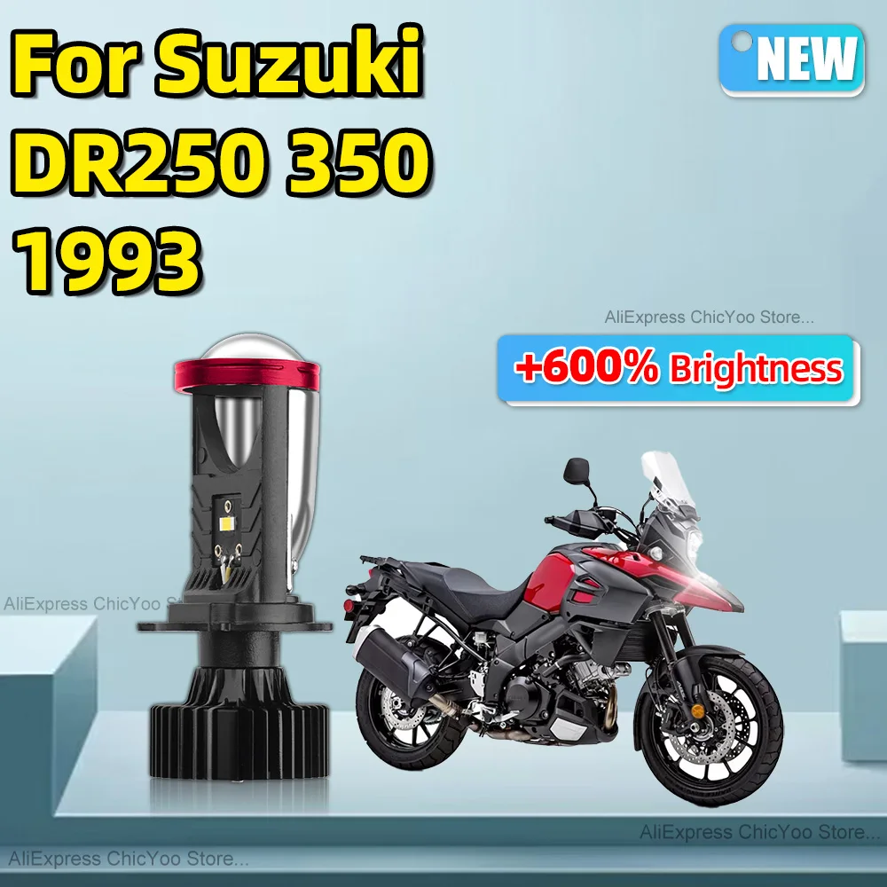 For Suzuki DR250 350 1,993.00 6000K Cold White 1PCS H4 Motorcycle Projector Lens Headlight Bulb 12V 6000K High Low Beam LED