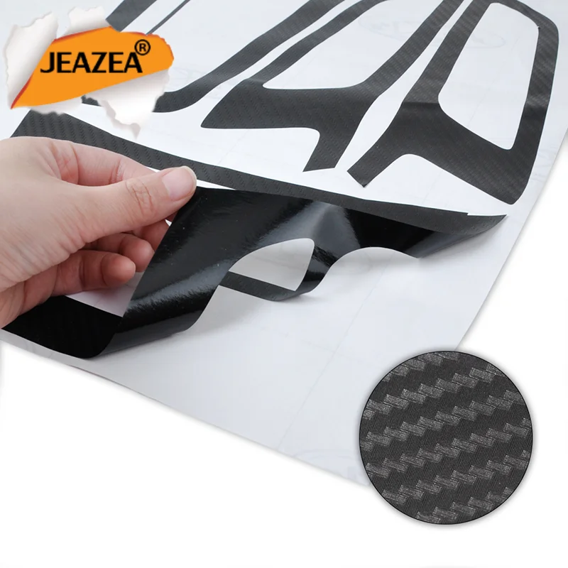 JEAZEA For Ford Focus 3 Tuning MK3 Automatic LHD Car Styling Interior Center Console Carbon Fiber Molding Sticker Decal