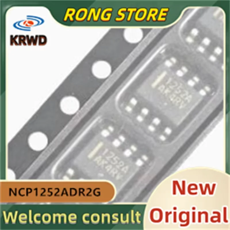 (50PCS)  1252A New and Original Chip IC NCP1252ADR2G NCP1252A  SOP-8