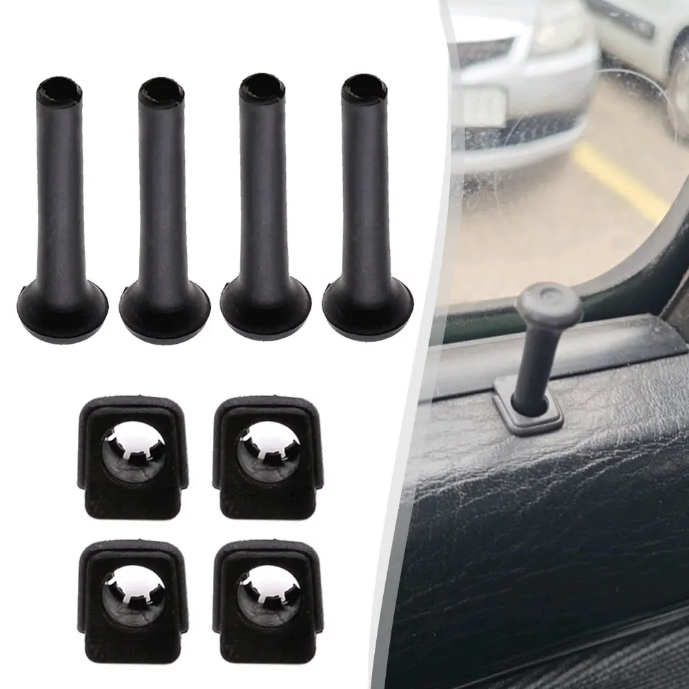 4 Sets Auto Door Lock Pin Pull Knobs 191837187 Replacement Car Accessories for VW Golf Mk2 Mk3 Jetta 2 3 Scirocco Passat B2 Polo