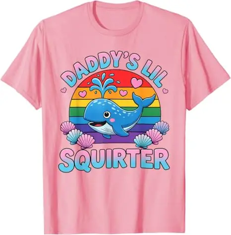 Unangebrachtes, lustiges „Daddy's Lil Squirter“ T-Shirt für Frauen, Y2k, freche Scherzgeschenke, Humor, Mädchen, Reise, Outdoor-Kleidung – Detail 9