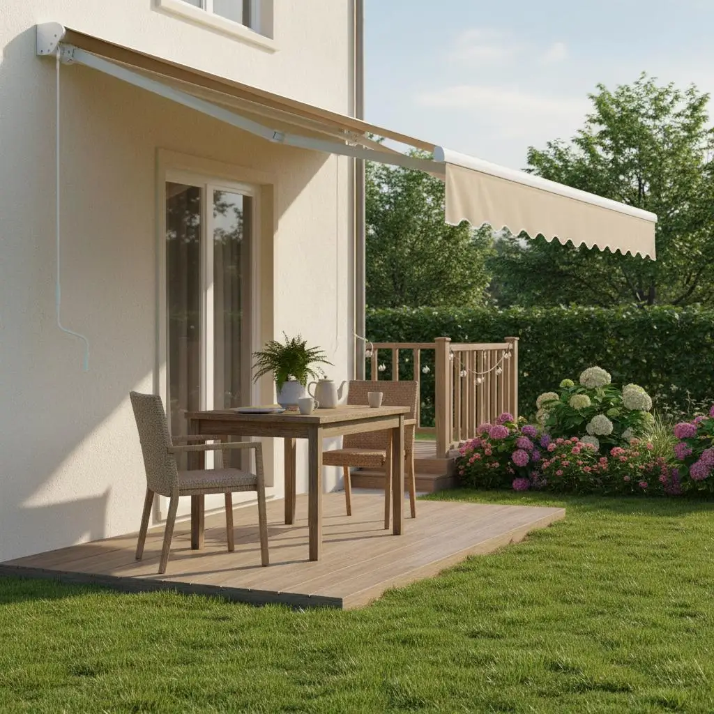 

Ручной выдвижной тент-навес 13 x 8 футов для двора, балкона, патио, складной полиэстеровый навес для окна