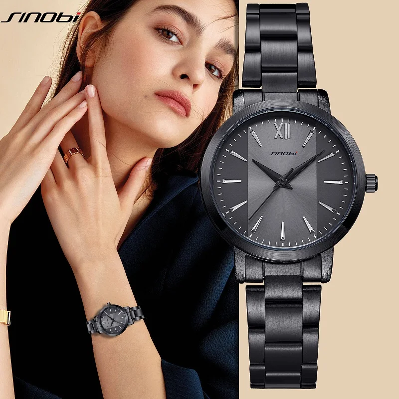 Sinobi Fashion Women\'s Watches Original Design Elegant Woman Quartz Wristwatches Best Gifts Clock for Wife Relogio Feminino