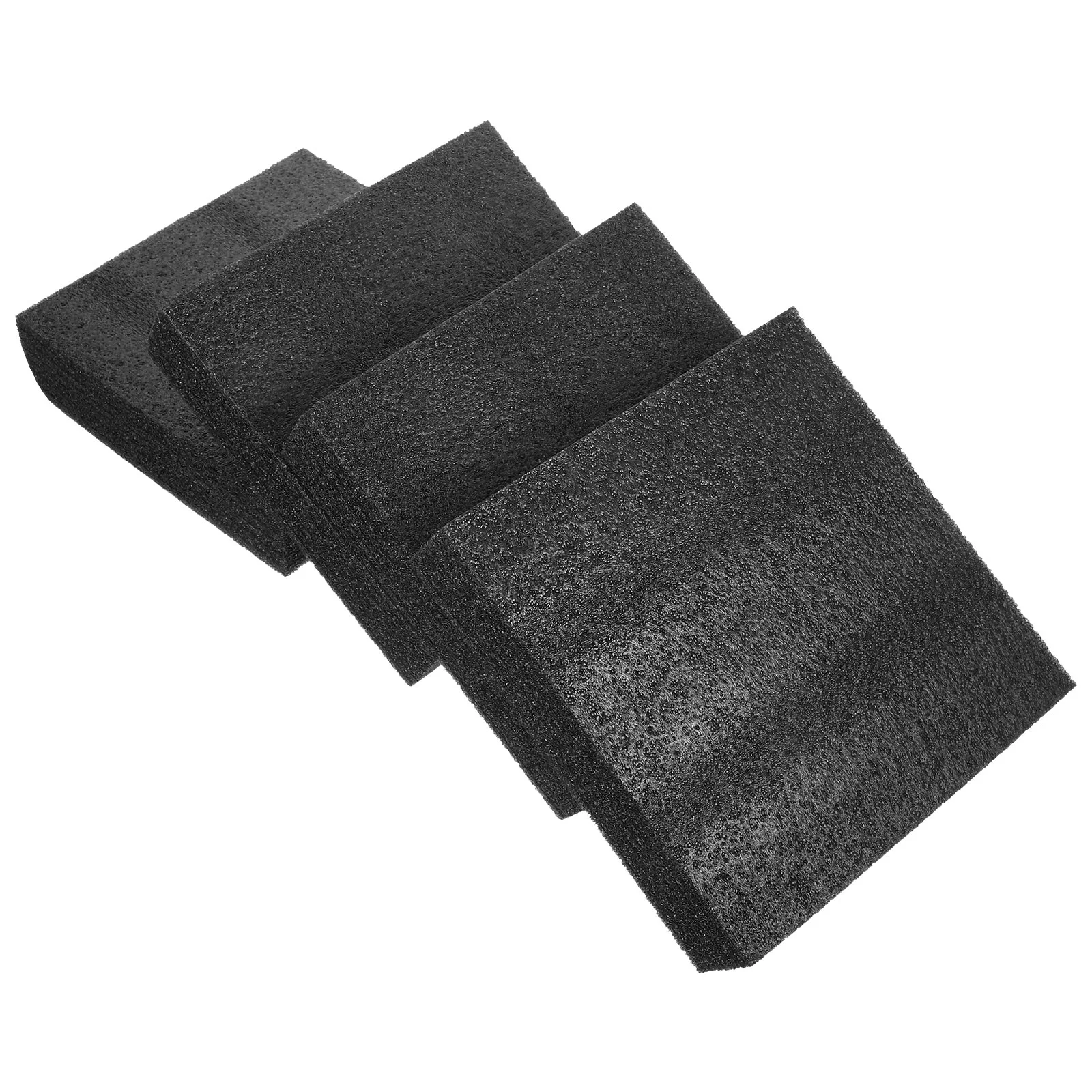 4 Pcs Black Pearl Cotton DIY Foam Cushion Multi-use Insert Liners Padding Daily Board Block