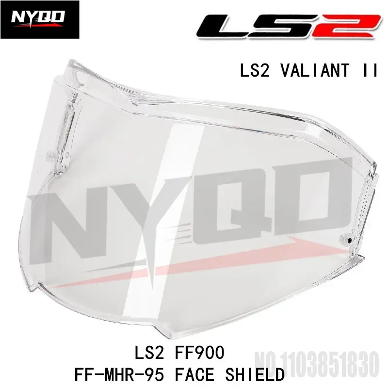 For LS2 VALIANT II Helmet FF-MHR-95 Shield Original LS2 Replacement Face Shield for LS2 FF900 Helmet Capacete De Moto