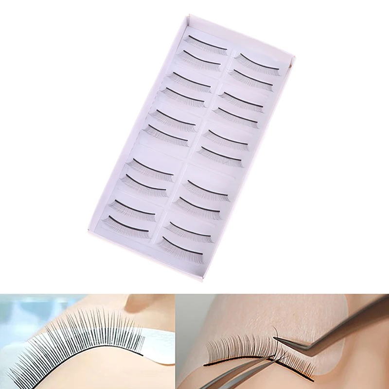 Cílios Postiços Individuais Treinamento Lashes, Extensão Natural Dos Cílios, Ferramentas De Maquiagem De Beleza, 10 Pares