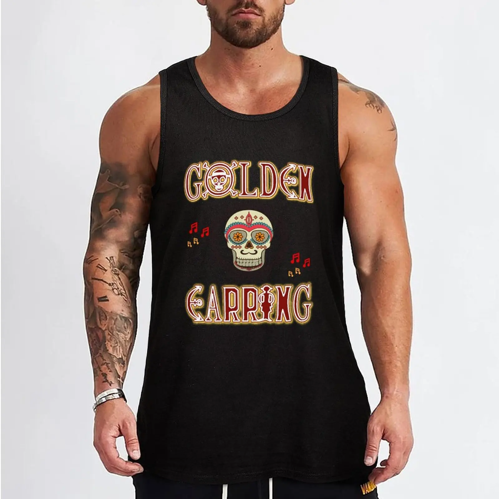 Special Present Golden Earring Band Gift Movie Fans Tank Top cute tops sleeveless tshirts for men