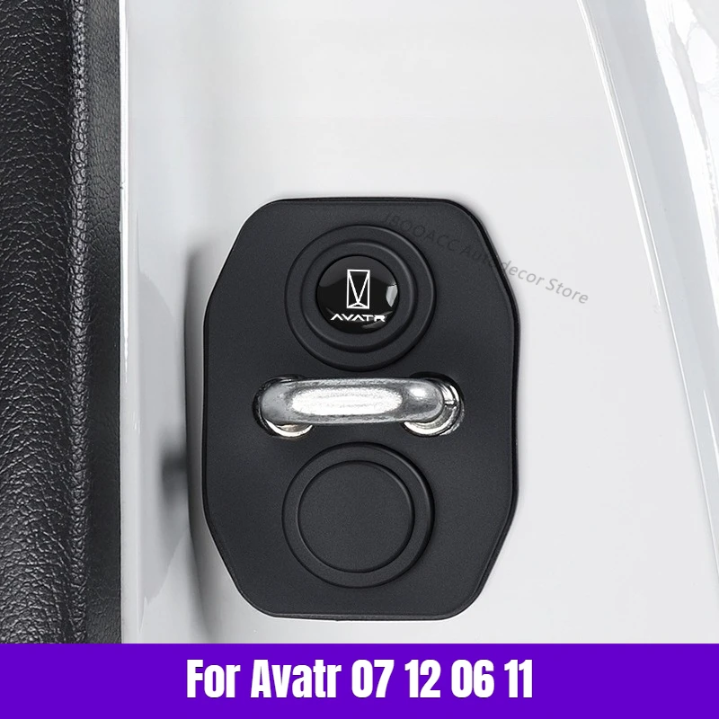 For Avatr 07 12 11 06 Silicone Car Door Lock Buckle Mute Shock Absorbing Pad Elastic Anti-Collision Car Door Latch Protector