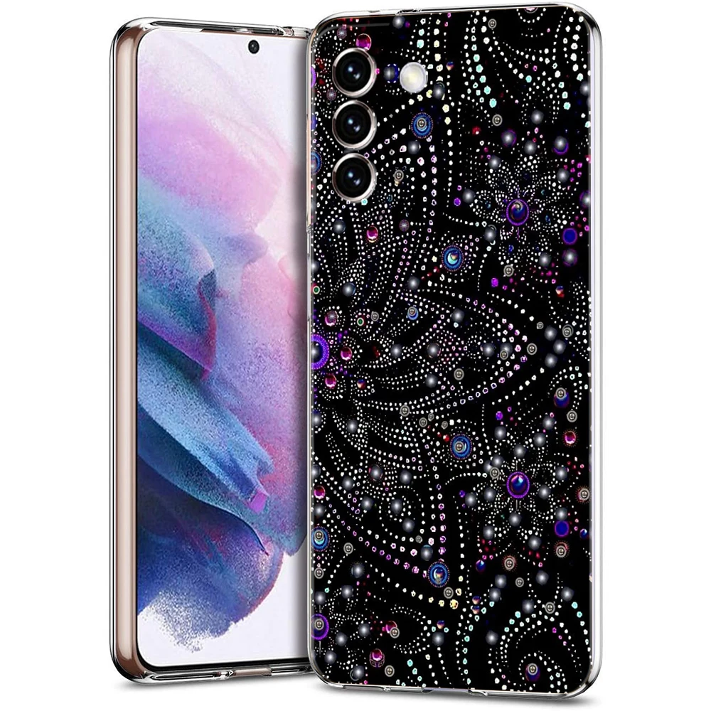 Fashion Flower Transparent Cover for Samsung Galaxy S26 S25 S24 S23 S22 S20 S21 FE Ultra S10 S10E S9 Plus 5G Phone Case Fundas