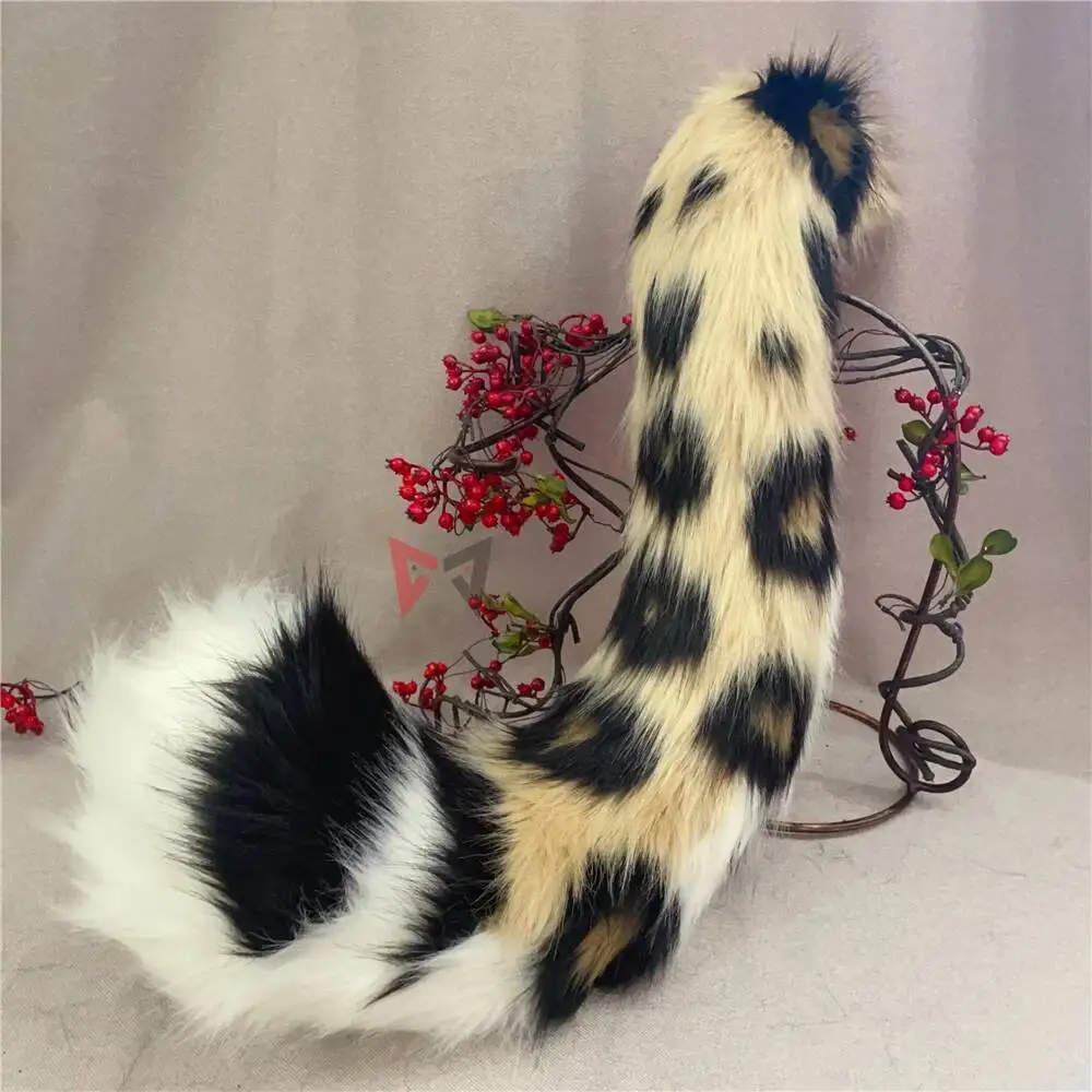 New Hand Made Work Halloween Panthera Pardus Tiger Ears Hairhoop Headwear Tail To Choose Costume Accessories Custom Made