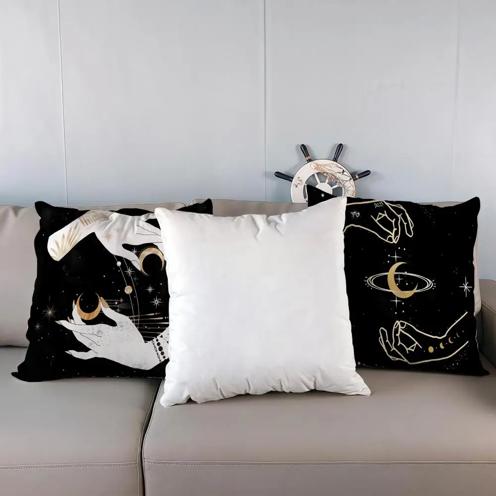 

Celestial Hands Art Print Pillow Case Multi sized car seat cushions, luxurious home office, sofa decorative pillowcases