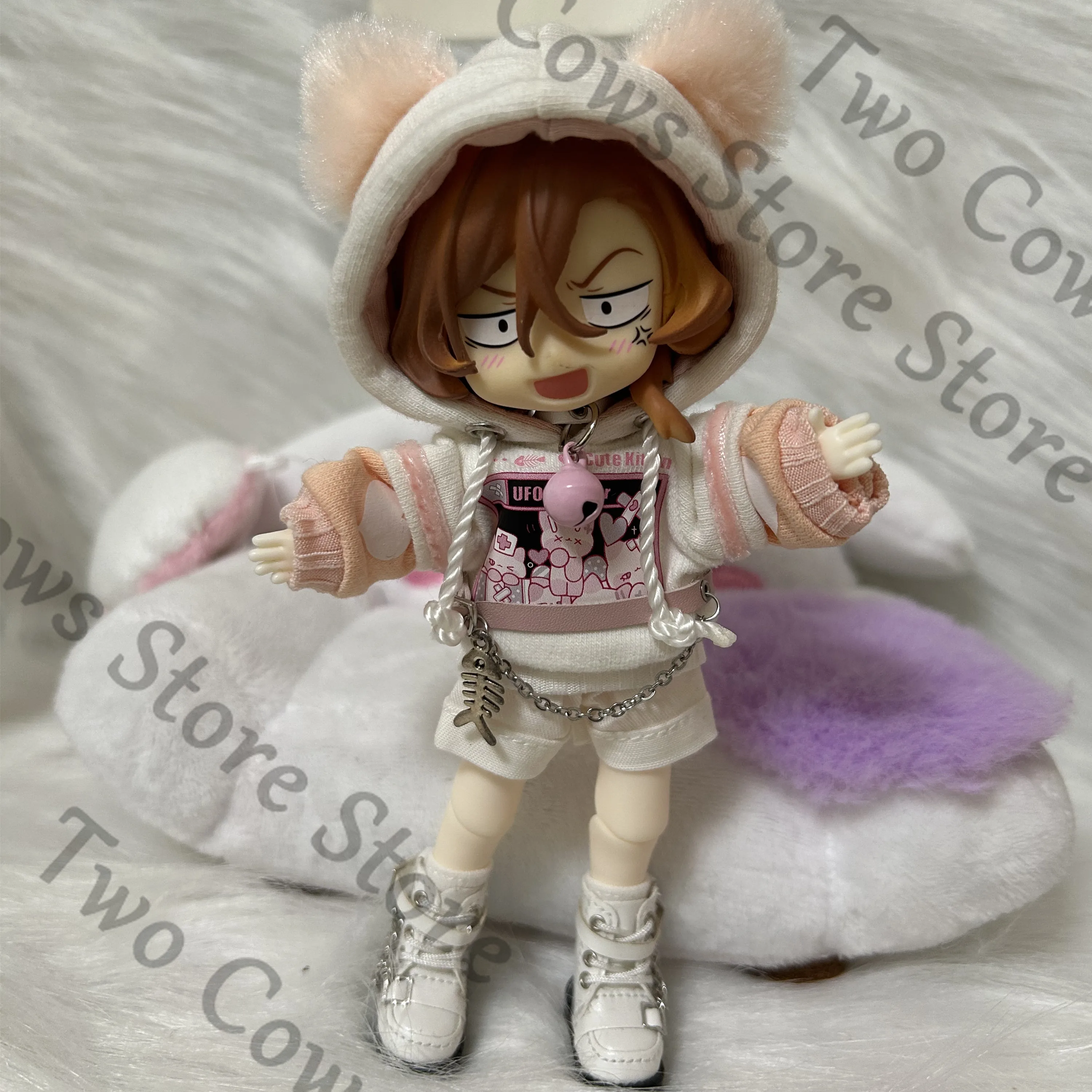 Anime Bungo chiens errants Nakahara Chuya PVC poupée jouets Kits de Garage mobilité commune Figurine modèle Maumet Cosplay dessin animé cadeau ob11