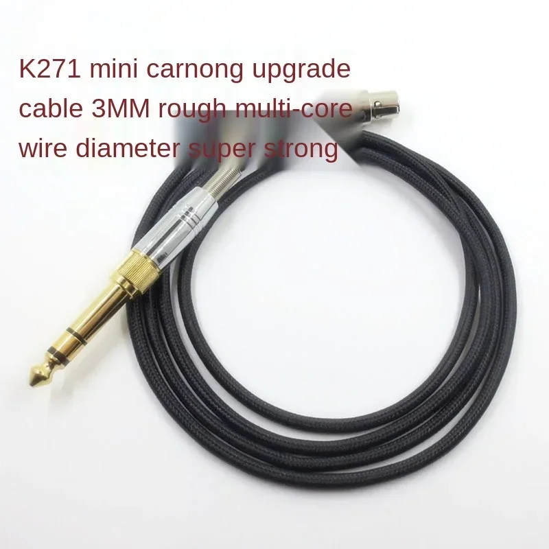 Upgraded Headphone Cable for AKG K702 Q701 K271 K240 K267 K712 Headset Replacement Audio Wire 6.35 / 3.5mm Male to Mini XLR