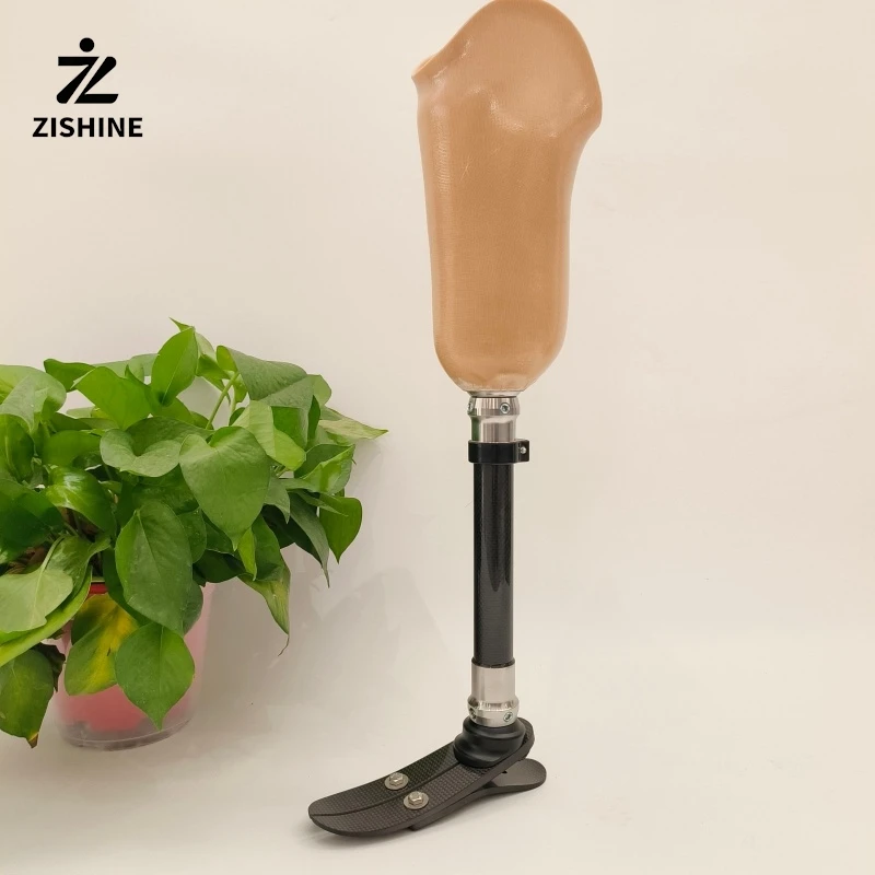 Lightweight Carbon Fiber Below Knee Prosthesis BK Artificial Leg for Amputees Orthotic Limbs Walking Support Prosthetic Foot