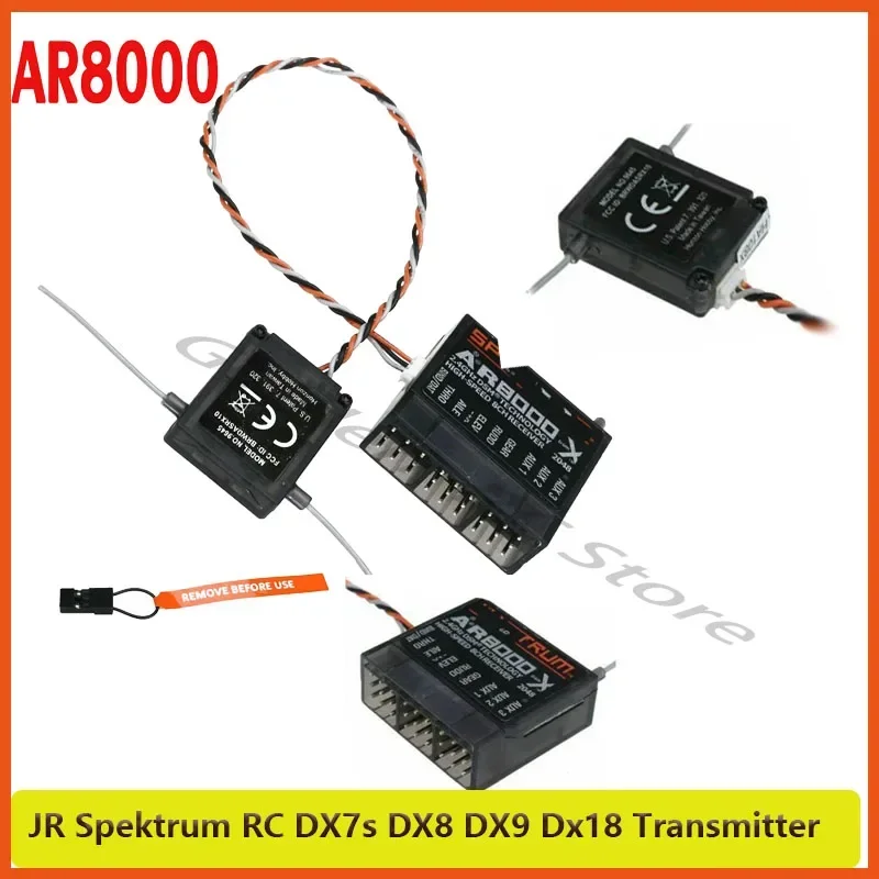 

Spektrum AR8000 2.4GHz 8CH Receiver Support DSM2 DSMX W/ Extended Satellite for JR Spektrum DX7s DX8 DX9 Dx18 Transmitter