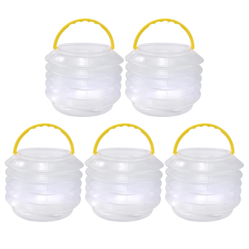 

5 Sets Pencil Holder Portable Painting Bucket Artist Brush Washer Small for Cleaning Telescopic Washing Laundry Soaking Plastic