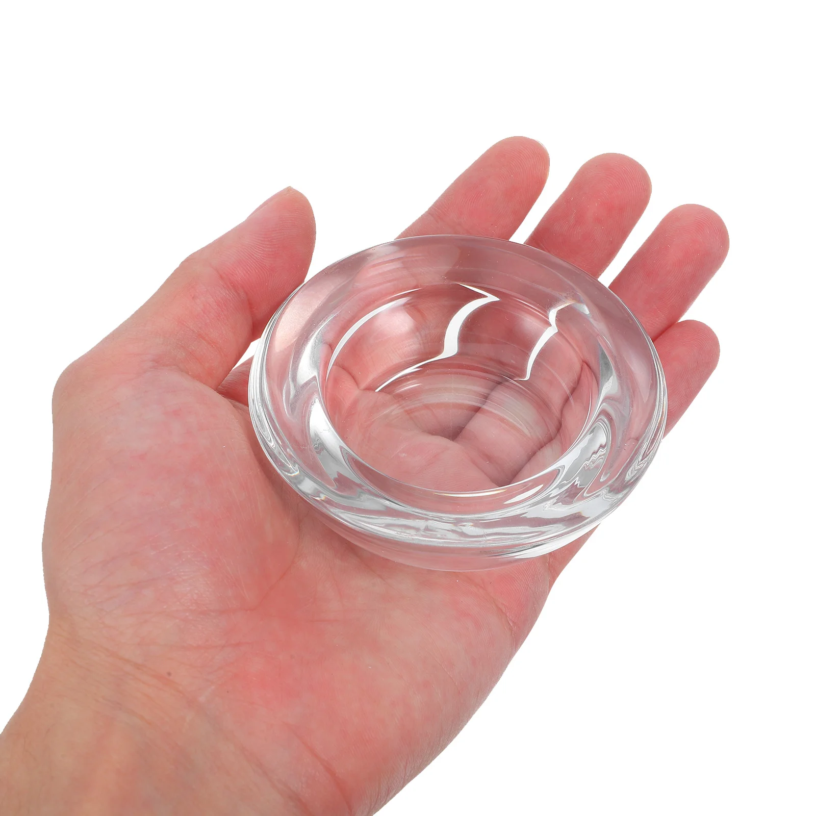 

4Pcs Small Glass Cup Clear Tealight Holder for Home Decor Desk Aroma Lamp DIY Craft Projects Glass Cup