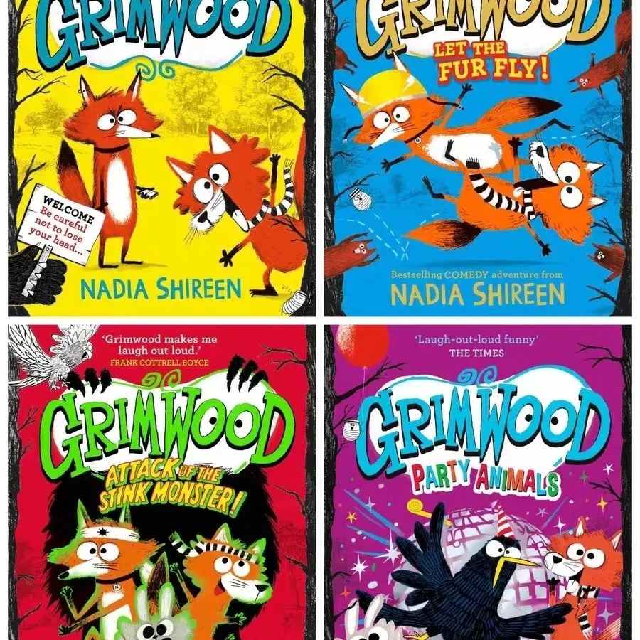 

Grimwood Join Ted маленькая лиса на приключенческом путешествии! Детские английские забавные книги с комиксами